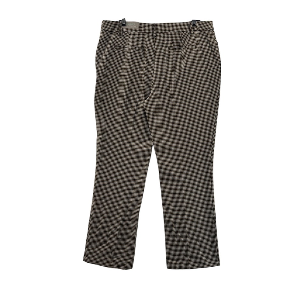 Maurices Slim Boot Mid Rise Houndstooth Pants Women's Size 16 Regular - Picture 2 of 14